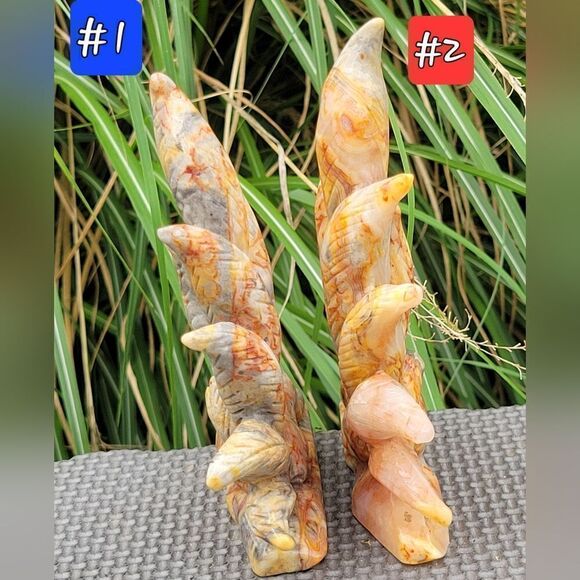 Crazy Lace Agate Nine-Tail Fox - Picture 9 of 14